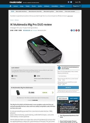 IK Multimedia iRig Pro DUO