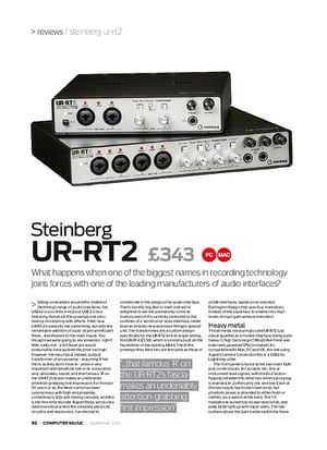 Steinberg UR RT2 – Thomann Norway Steinberg UR RT2 USB Audio & Midi Interf incl. Neve
