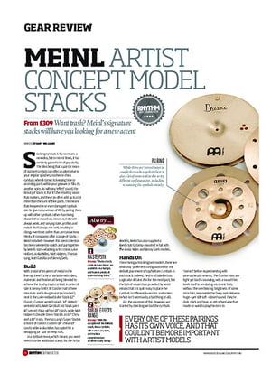 Meinl Artist Concept Model Stacks