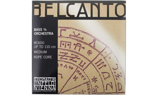 Thomastik Belcanto Bass String Set 3//4 SOLO Tuning