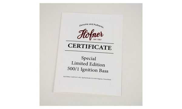 Höfner Ignition Limited Edition