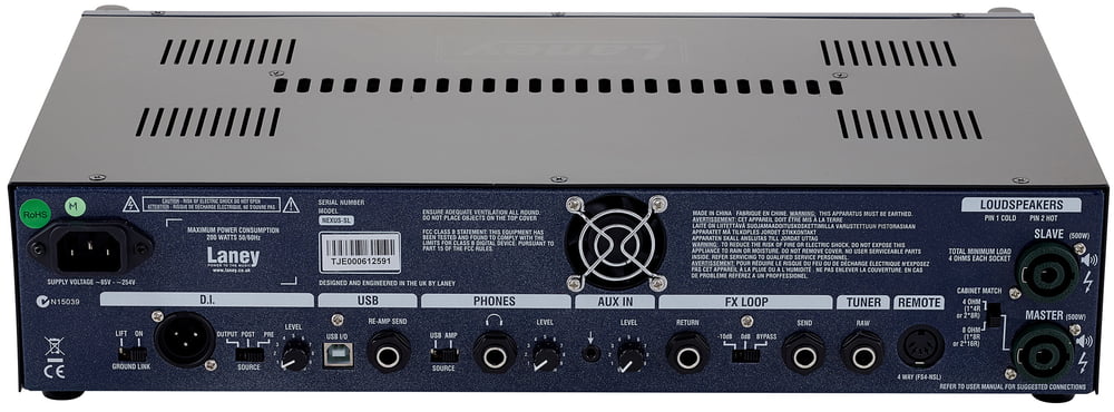They thought of EVERYTHING when they designed the connections on this Laney Nexus Studio Live!