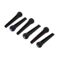 Harley Benton Bridge Pin Set Ebony Dot