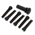 Harley Benton Parts Bridgepin Set Ebony A E