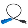 Stairville CEE-Blue Adapter EU Plug 1,0m