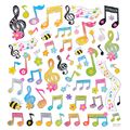 AIM Gifts Floral Notes And Clef Stickers