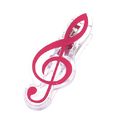 agifty Music Clip Violin Clef Pink