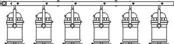 6-lamp bar