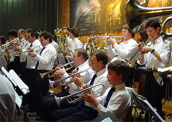 Trompettistes dans un orchestre de cuivres (photo: © Birgit Krämer)