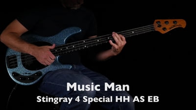 Music Man Stingray 4 Special HH Aqua Sparkle